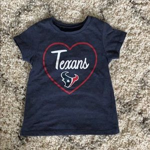 NFL toddler girl Houston Texans t-shirt